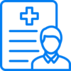 a vector of doctor and medical document