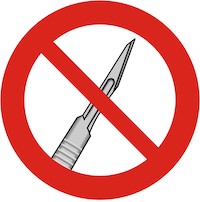 no scalpel